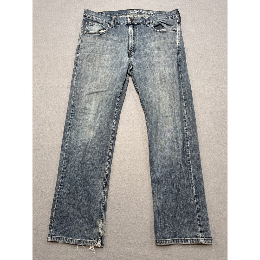 Levi's Signature Jeans Men's‎ 36x30 Blue Charcoal Wash Relaxed Fit Straight Leg